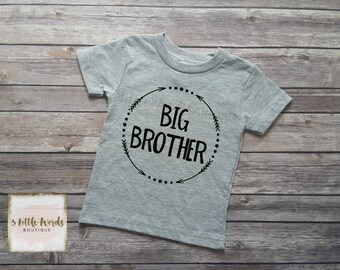 Big Brother Shirt/Little Brother Shirt or Onesie Personalized Shirt Sibling Brother Shirt Pregnancy Announcement Baby Announcement Shirt