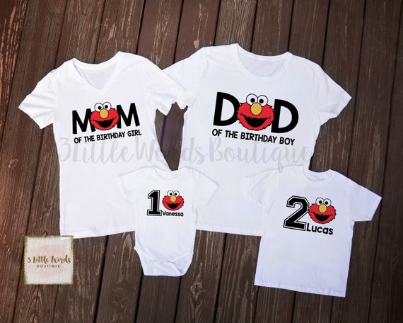 Elmo Family Birthday Shirts Elmo First Birthday Shirt 1st Etsy