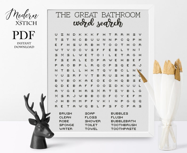 以下が含まれることがあります： 「The Great Bathroom Word Search」というタイトルの印刷可能なPDFの単語検索パズル。パズルは、バスルームに関連する単語（「brush」、「soap」、「bubbles」、「clean」、「floss」、「flush」、「robe」、「shower」、「bubblebath」、「sponge」、「toilet」、「toothbrush」、「water」、「towel」、「toothpaste」など）を含む文字のグリッドを特徴としています。