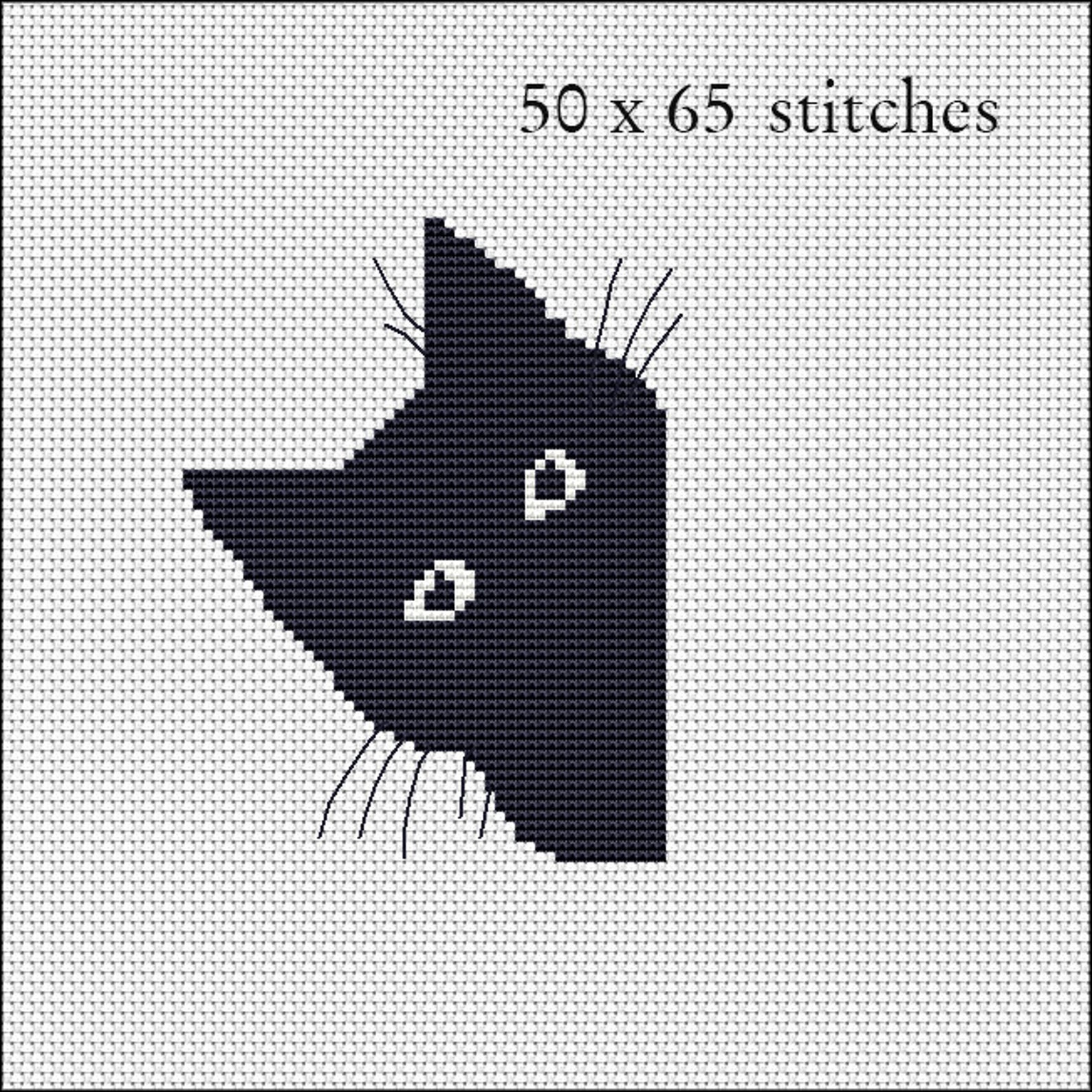 Set of Cats Cross Stitch Pattern 8 Cat Silhouette Patterns Etsy