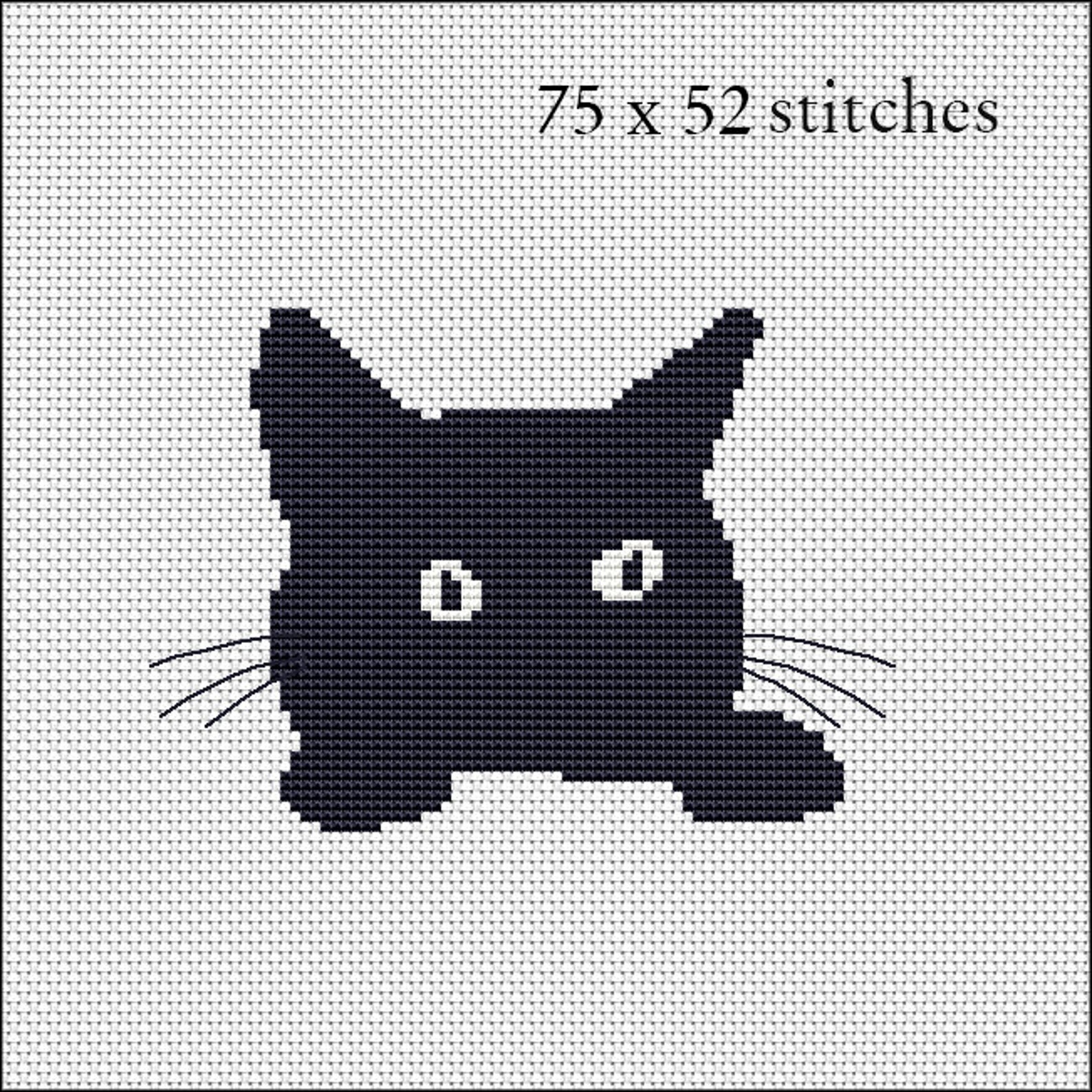 Set of Cats Cross Stitch Pattern 8 Cat Silhouette Patterns Etsy