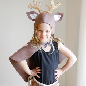 XL PATTERN BUNDLE - 5 costumes sewing tutorial: Reindeer kitten Easter bunny Fox Raccoon mask children kids holiday Purim Halloween gift