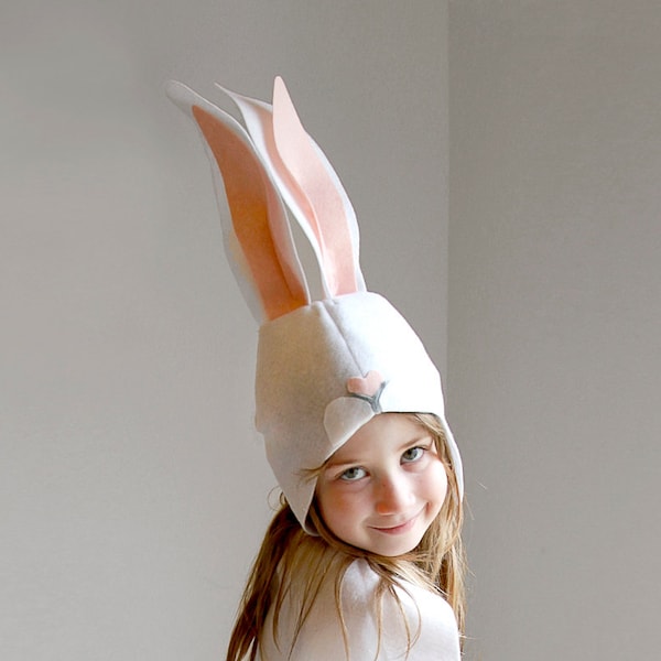 Tutoriel de couture de masque de costume de lapin MOTIF jeu créatif animaux de la forêt idées pour enfants bébé enfants vacances de pâques cadeau d'halloween