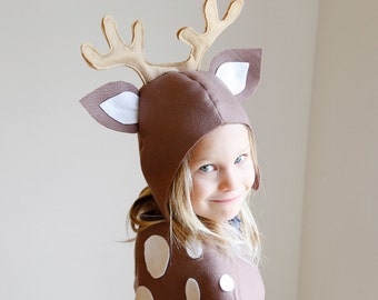 Reindeer PATTERN DIY costume mask sewing creative play woodland animals ideas kids baby children Purim holiday Halloween easter gift