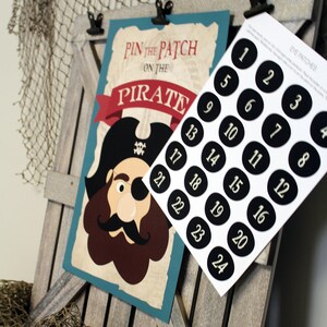 Pirate Birthday Games, Pin Patch on Pirate Game, Pirate Party, Pirate Boy Games, Pirate Boy Birthday Party, DIGITAL, INSTANT DOWNLOAD image 3