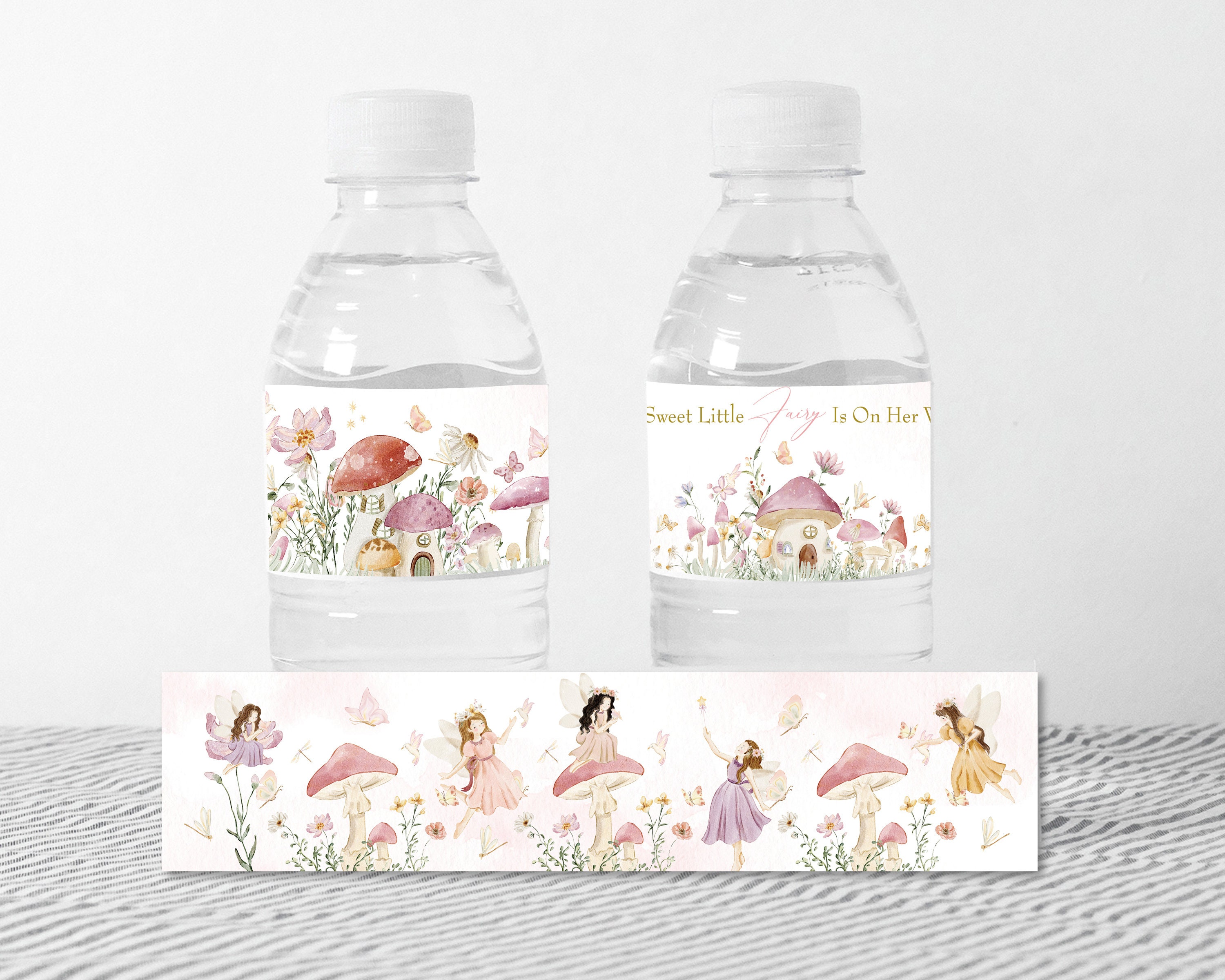 Etiquetas para botellas de agua para baby shower de hadas: temática de  jardín (descarga instantánea) F20 - Etsy México, image size:3000x2400