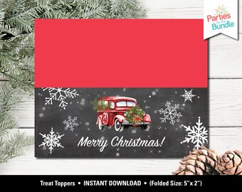 Classic Christmas Gift Tag Printable: classic CHRISTMAS - Etsy