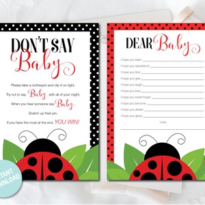 Ladybug Baby Shower Games, Little Lady Baby Shower Games, Ladybug Game ...