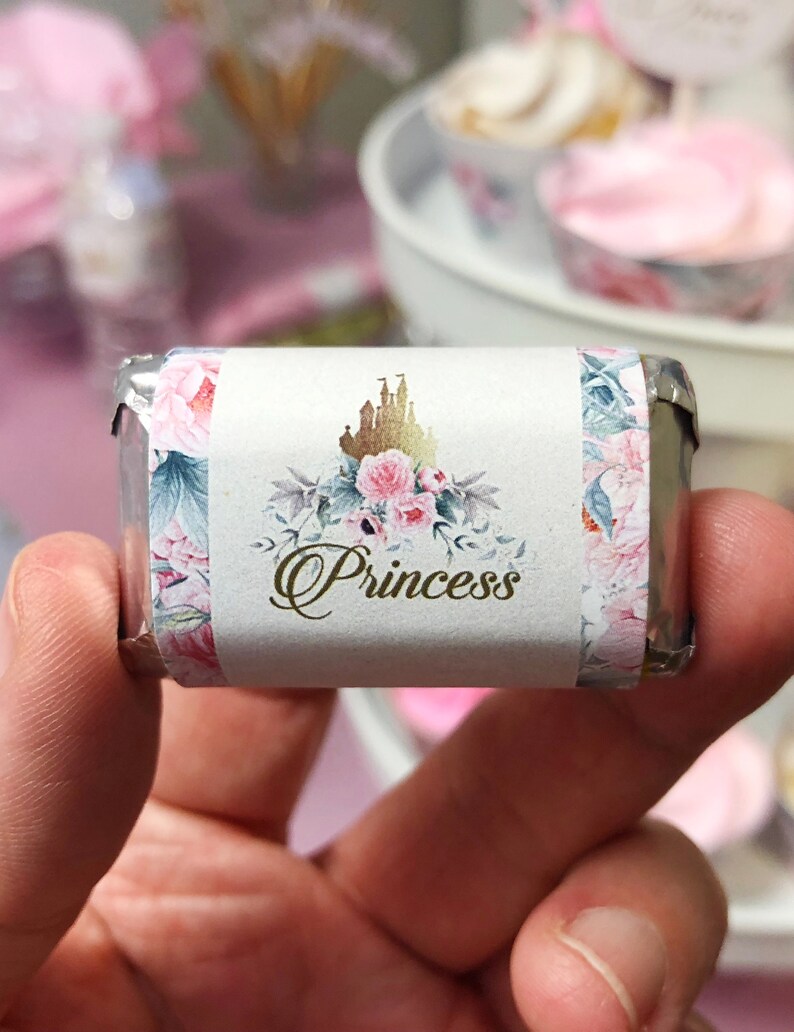 Princess Mini Candy Bar Wrappers Princess Baby Shower Candy Etsy France