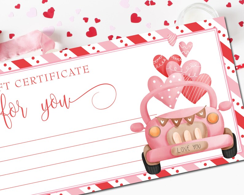 Printable Valentine's Day Gift Certificate | Etsy