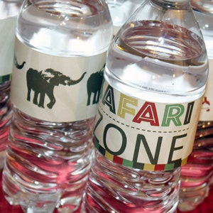 Safari Water Bottle Labels, Jungle Water Bottle Labels, Zoo Water Bottle Labels image 5