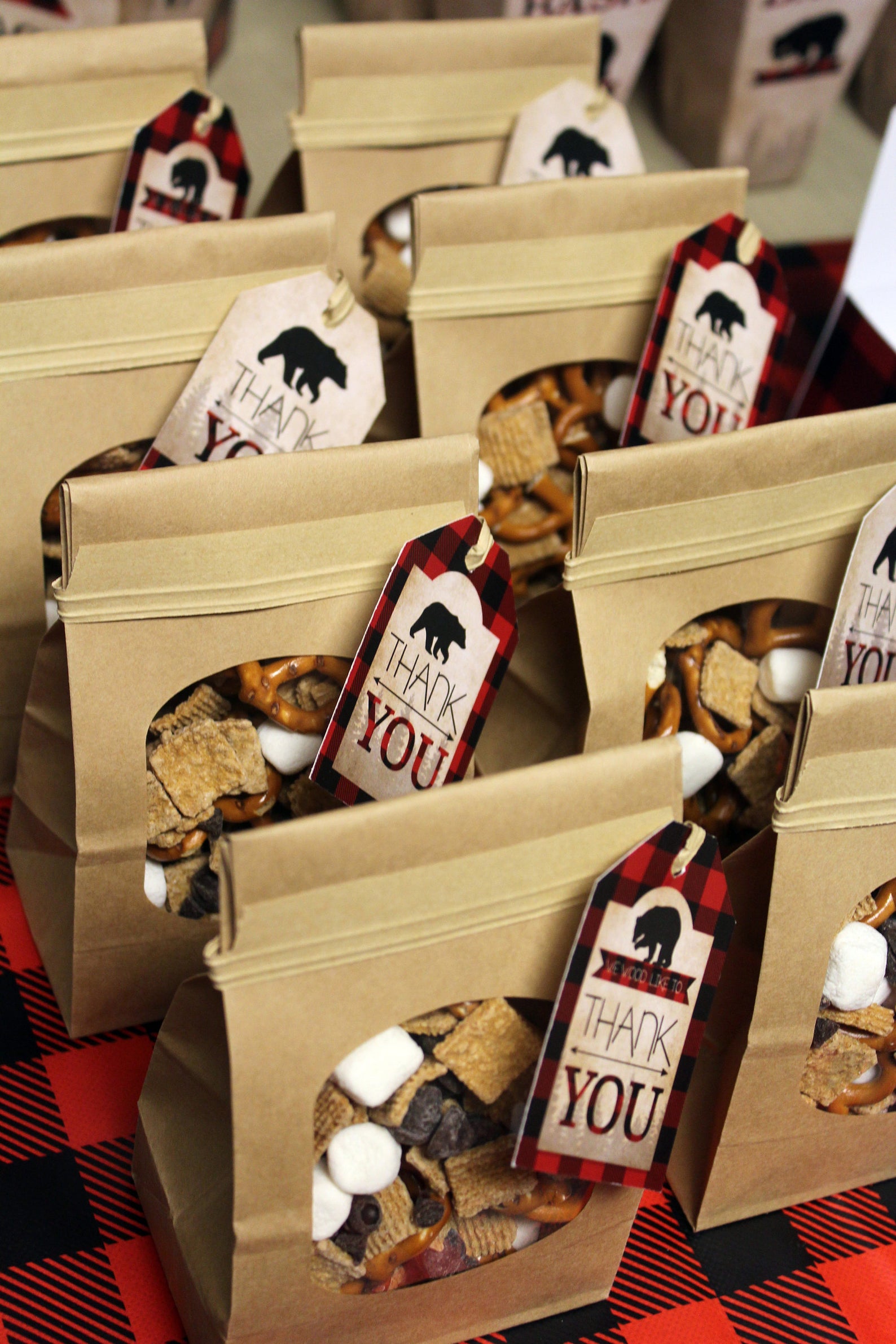 Lumberjack Birthday Lumberjack Gift Tags Buffalo Plaid Gift Etsy