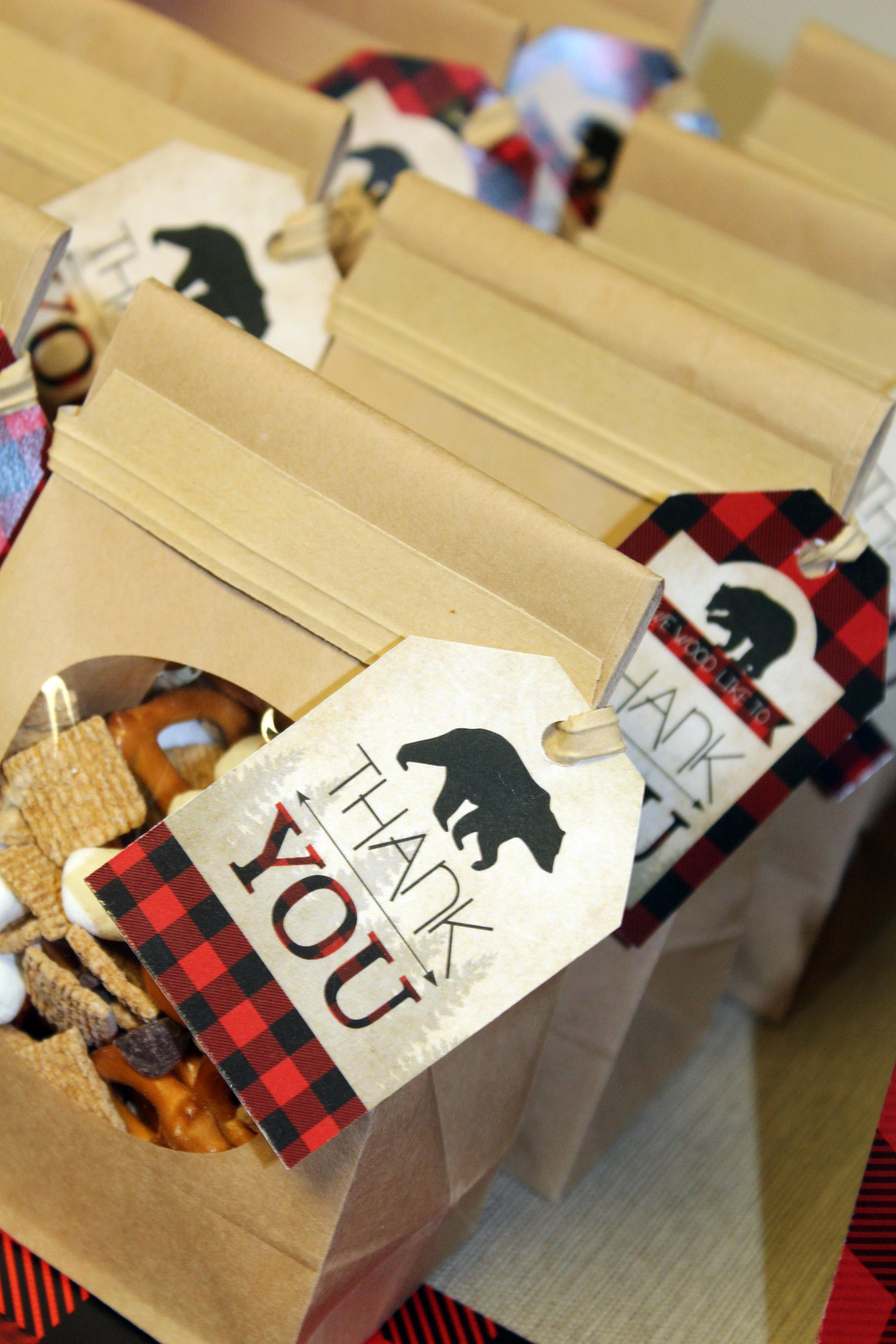 Lumberjack Birthday Lumberjack Gift Tags Buffalo Plaid Gift Etsy