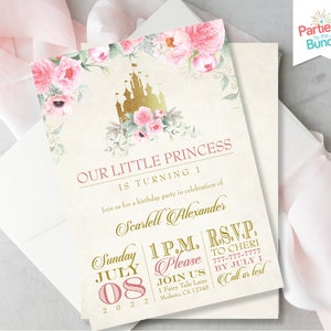 Little Princess Invitation/Princess Birthday Invitation/Fairytale Invitation/Once Upon a Time Invitation/Little Princess Invite