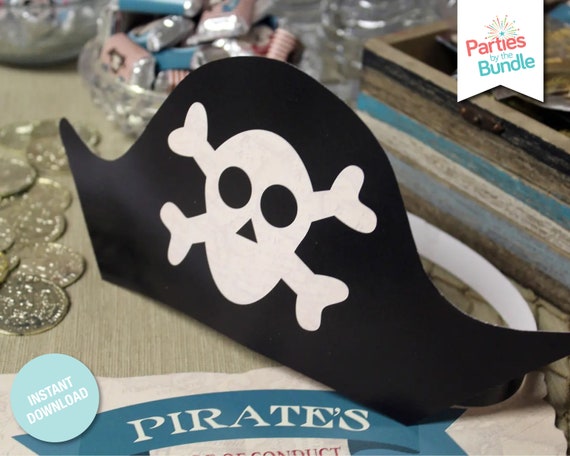 Party Hats Pirate Birthday Party Hats, Pirate Party Hats, Pirate