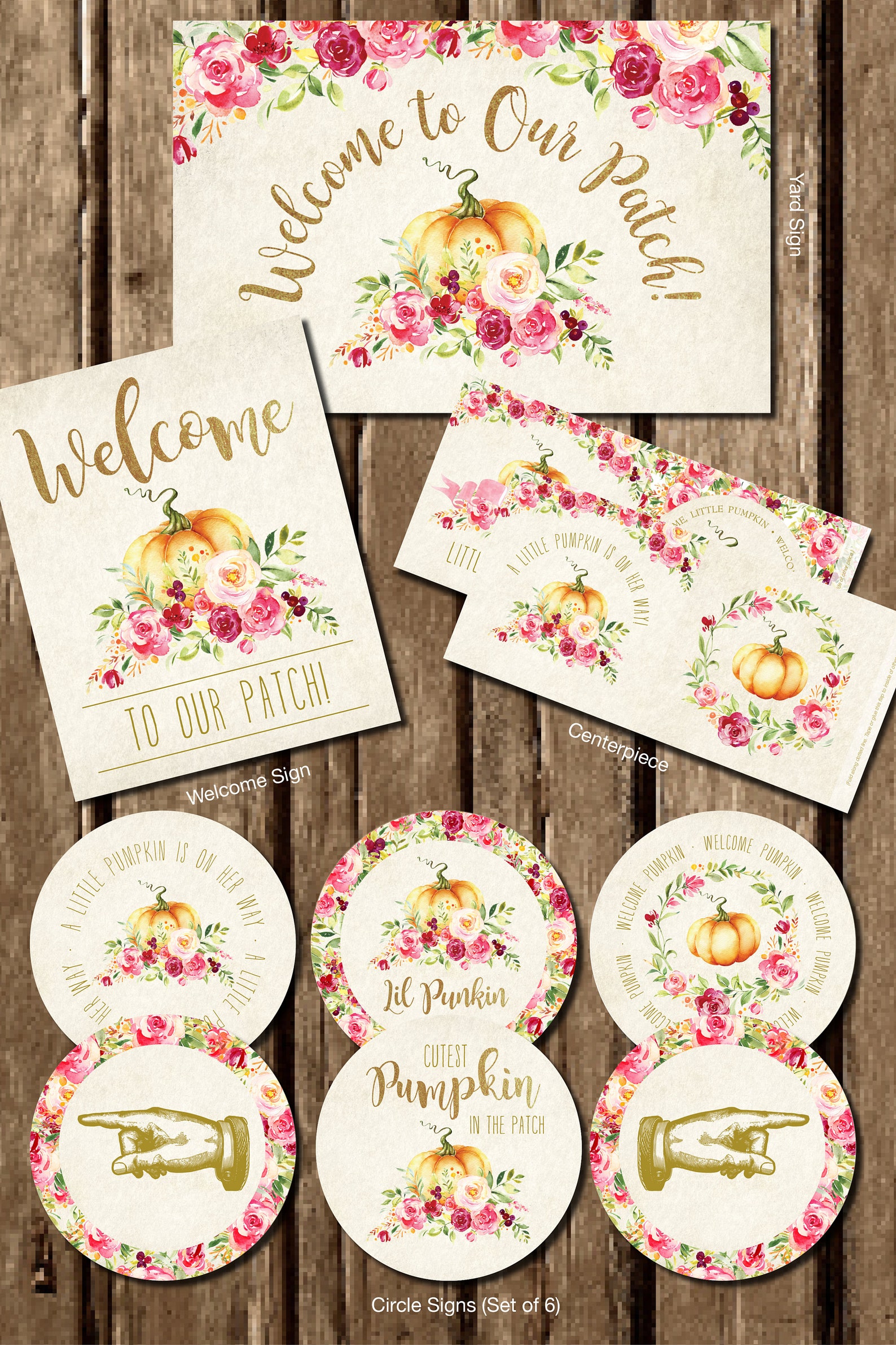 Little Pumpkin Printable Baby Shower Bundle Pumpkin Shower | Etsy