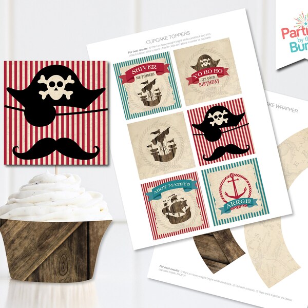 Pirate Cupcake - Etsy