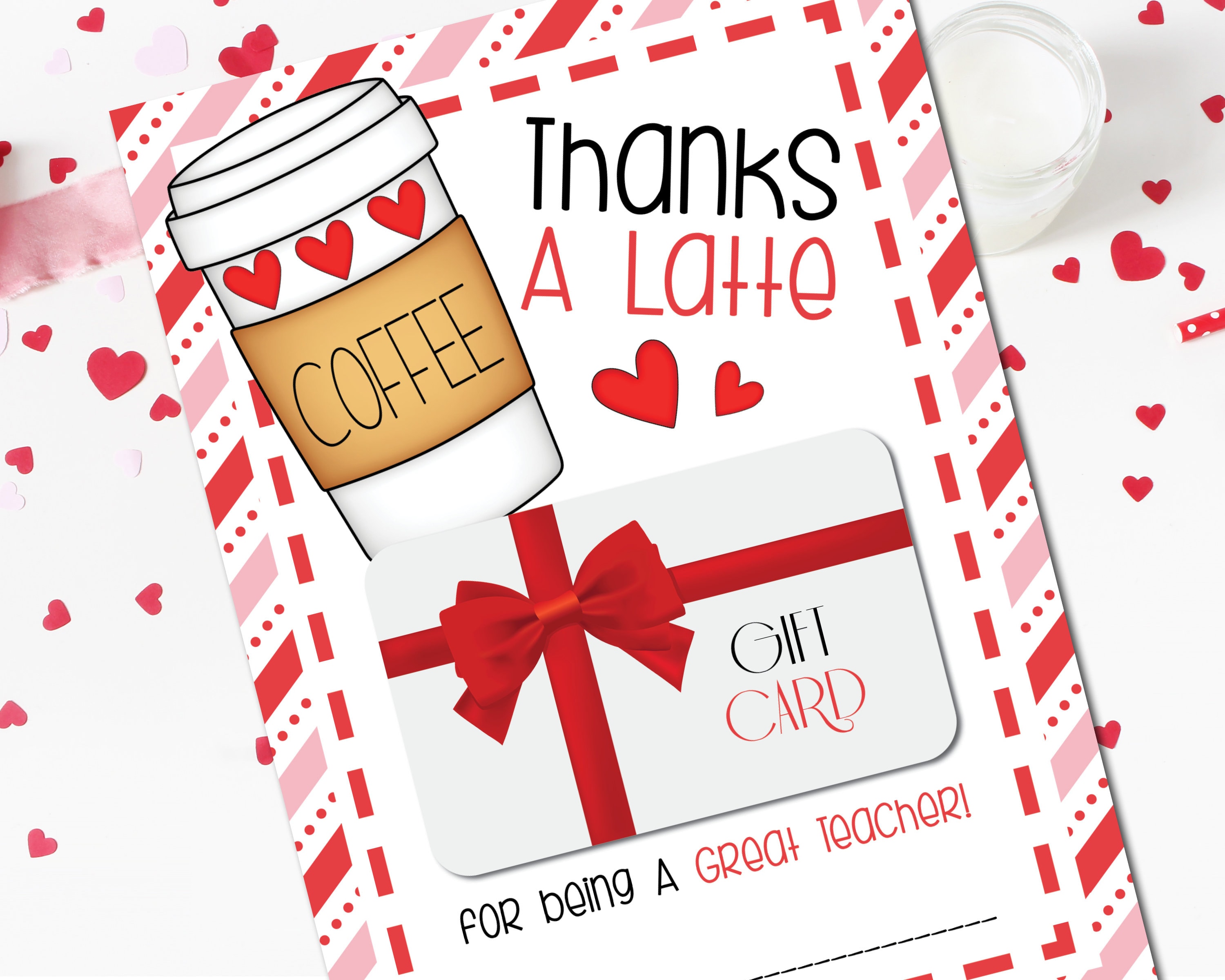 Coffee Gift Card - Teacher Appreciation Card - Teacher Appreciation Gi –  Simple Made Pretty