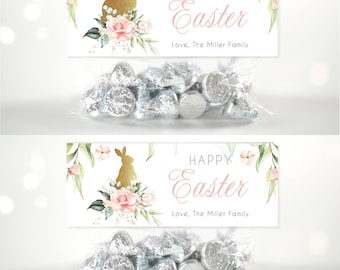 EDITABLE Easter Treat Bag Topper | Bunny Treat Toppers Printable | Candy Bag Topper | DIY Party Favor | Corjl Template