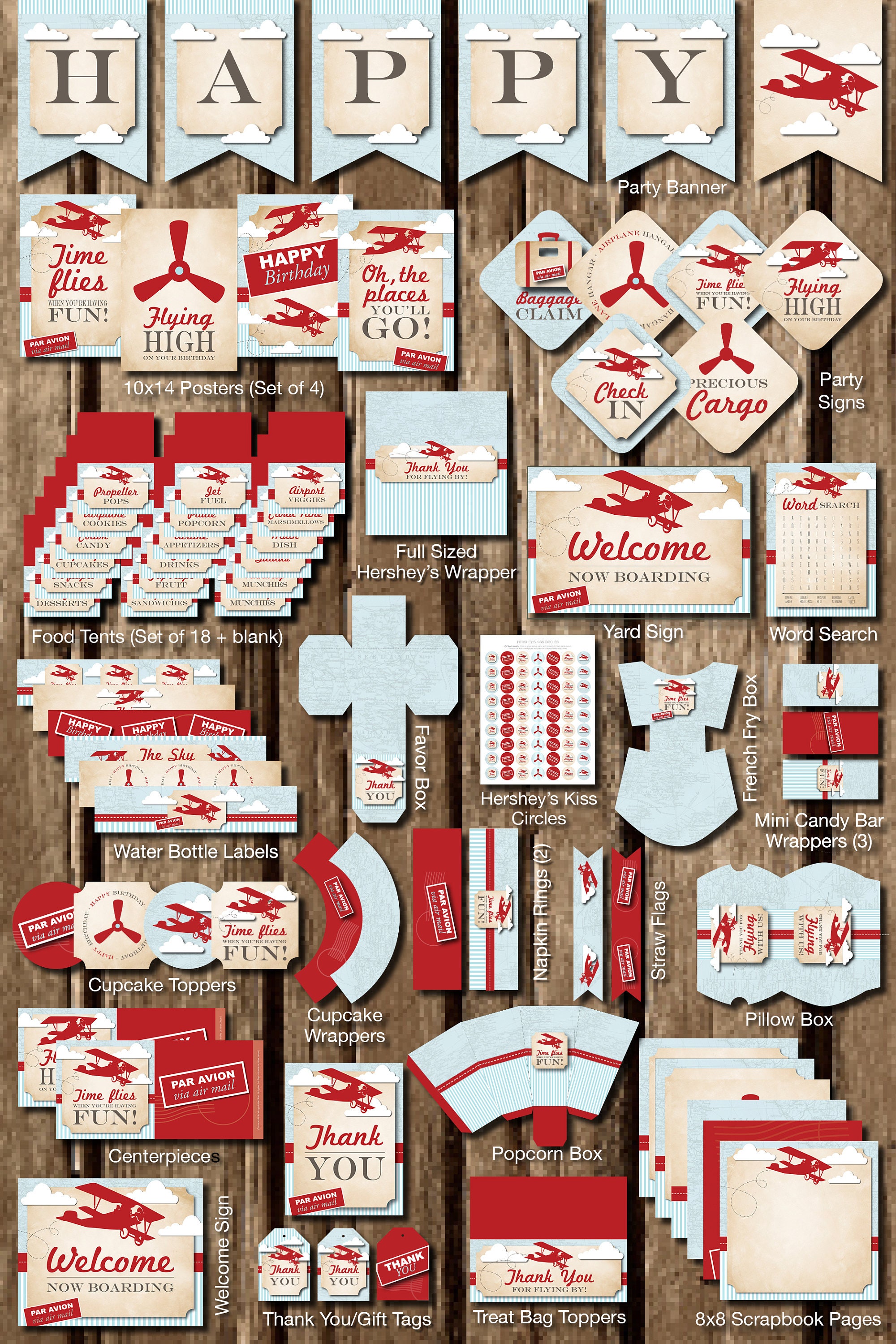 Time Flies Vintage Airplane Party Sign, Vintage Airplane Birthday Party, Airplane Birthday, Airplane Party, Airplane Decor, Time Flies