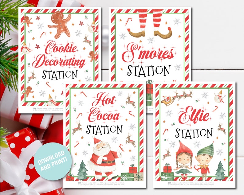 Christmas Party Cookie Decorating Smores Station Hot Cocoa Bar Elfie ...