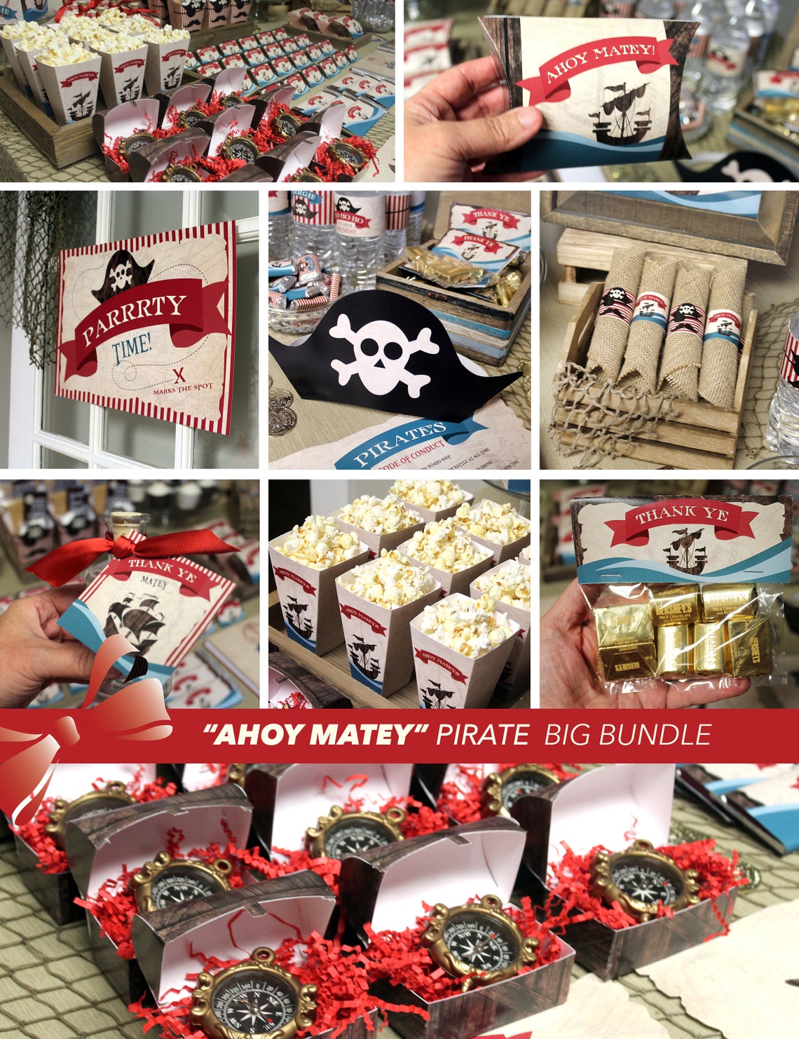 Pirate Printable Party Pirate Birthday Printables Pirate | Etsy