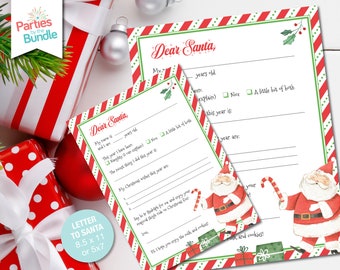 Letter to Santa, Official Letter to Santa Claus, North Pole Mail, Christmas Printable, Christmas Eve Box, Santa Mail, INSTANT DOWNLOAD, #003