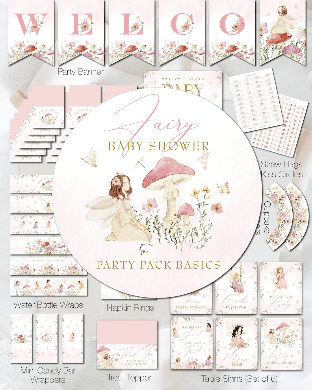 Fairy Baby Shower Bundle Magical Floral Fairy Party Package Il 1080xN.4633486072 Pdny