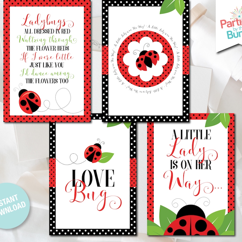 Ladybug Baby Shower - Etsy