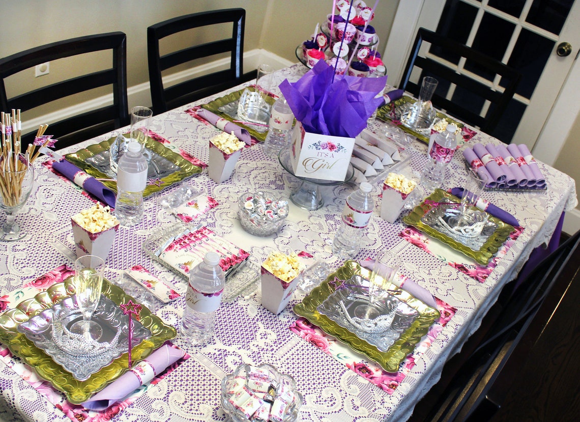 Princess Baby Shower Princess Placemats Paper Placemats Etsy