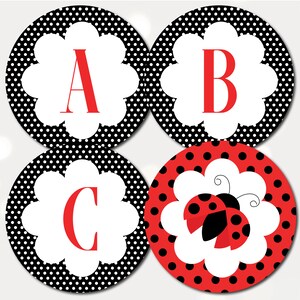 Ladybug Baby Shower Printables, Printable Party Banner, Shower Bunting ...