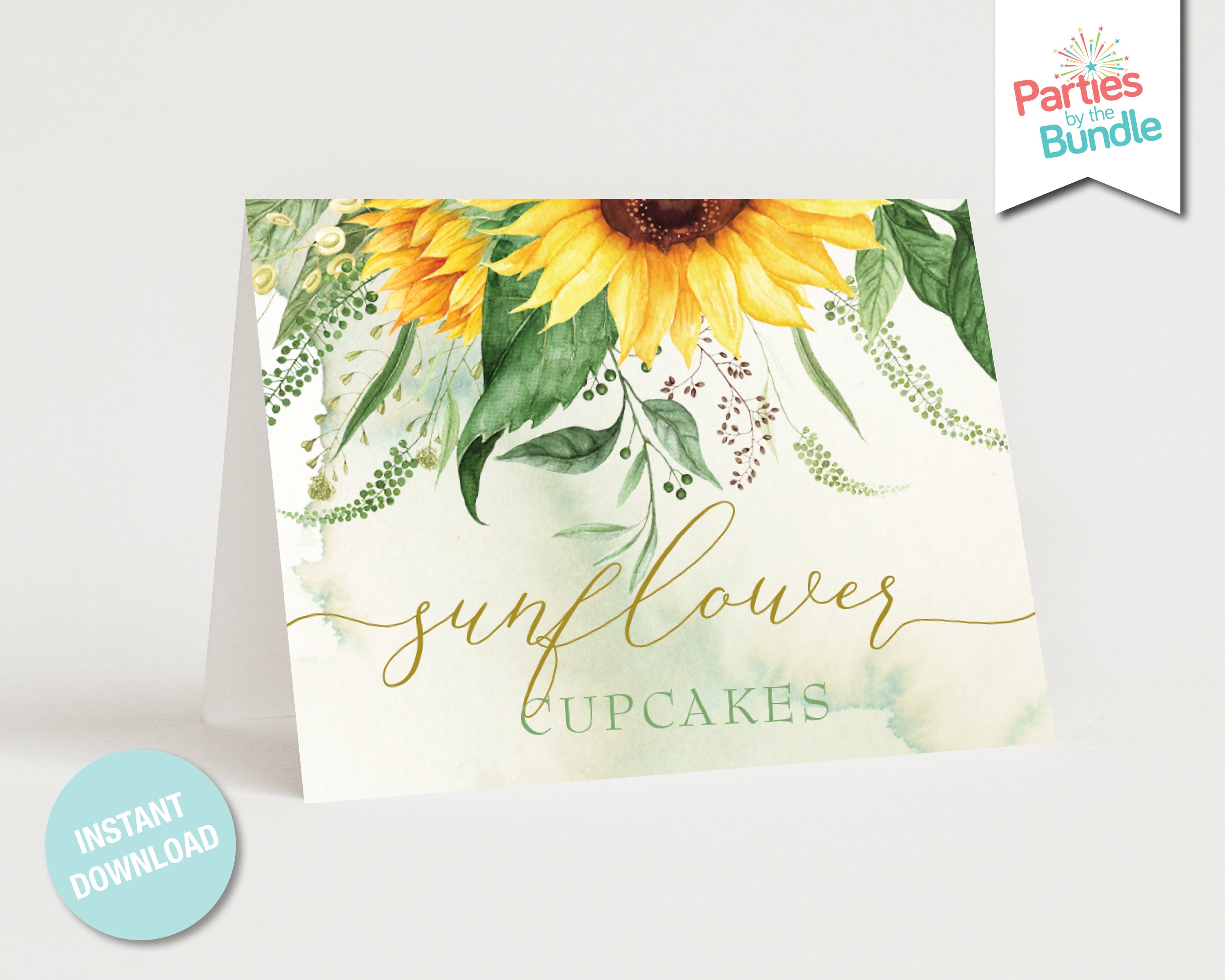 Sunflower Food Tags Sunflower Party Decorations Seating - Etsy