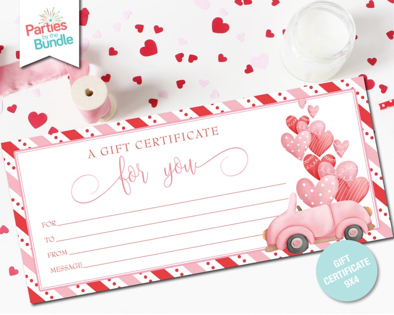 Printable Valentine's Day Gift Certificate - Etsy
