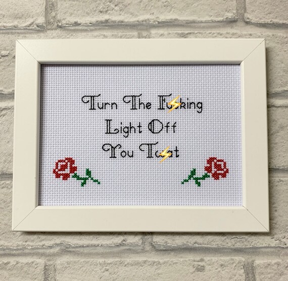 gift birthday present for best friend rude sweary funny needlepoint