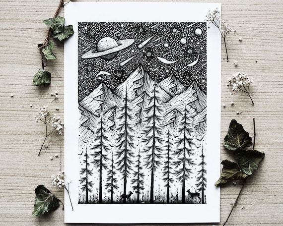 Pen sale landscape drawing