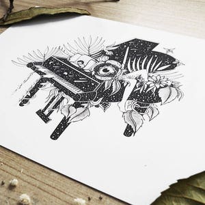The Melody of Love // A4 Horizontal size Print, printed on white 240g/m paper. Designed by MenisArt Ask a question image 2