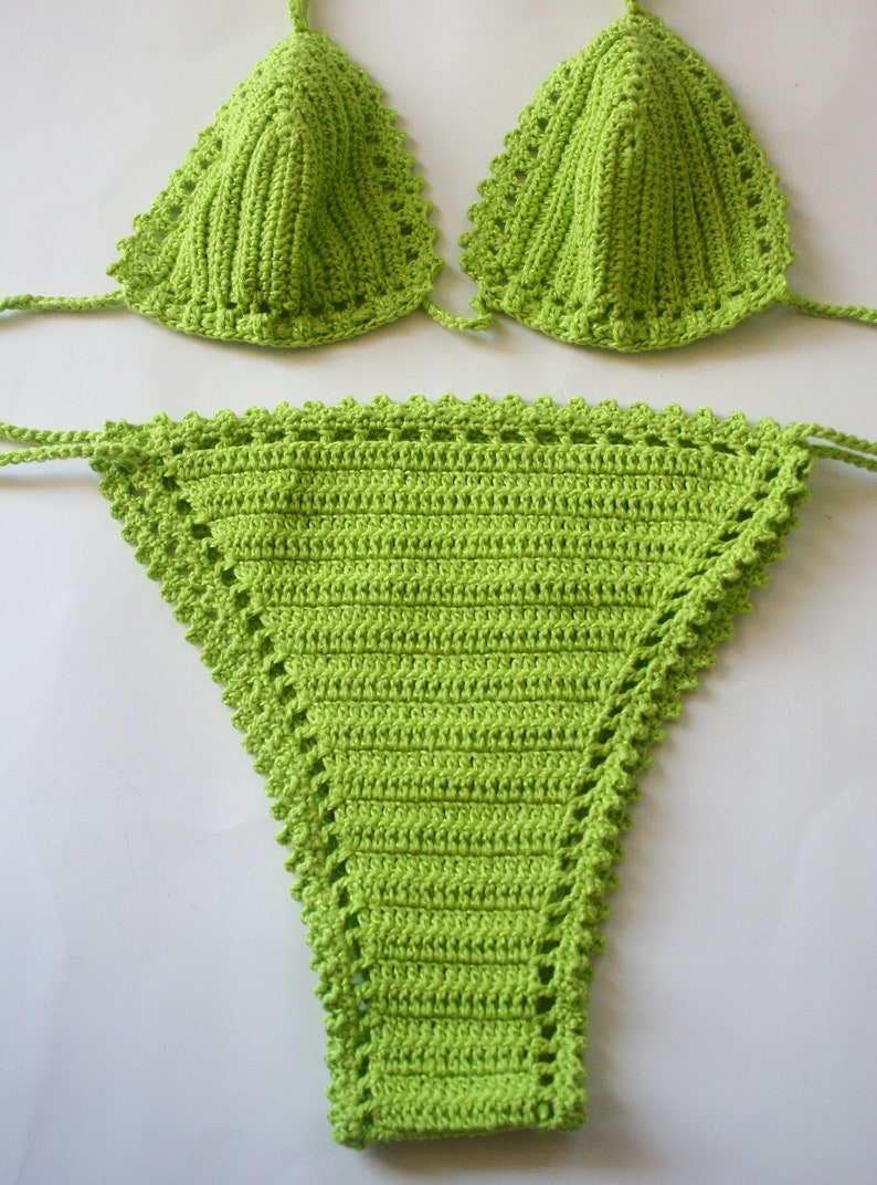 Bikini Set Swimsuit Handmade Brazilian Crochet Bikini Etsy