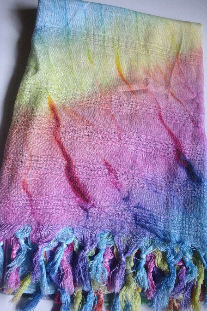 Turkish Peshtemal Rainbow Turkish Towel Beach TowelTurkish Etsy