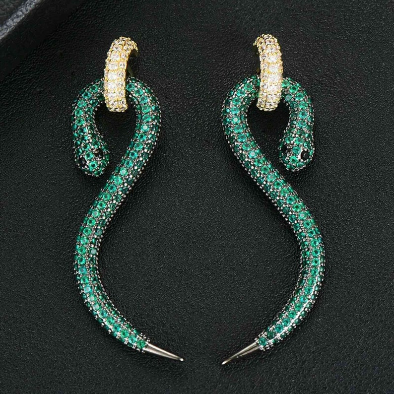 Snake Earrings,Snake Hoop Earrings,Long Snake Earrings,Snake Huggie Earrings,Snake Jewelry,Serpent Hoop,Dainty Snake Earrings