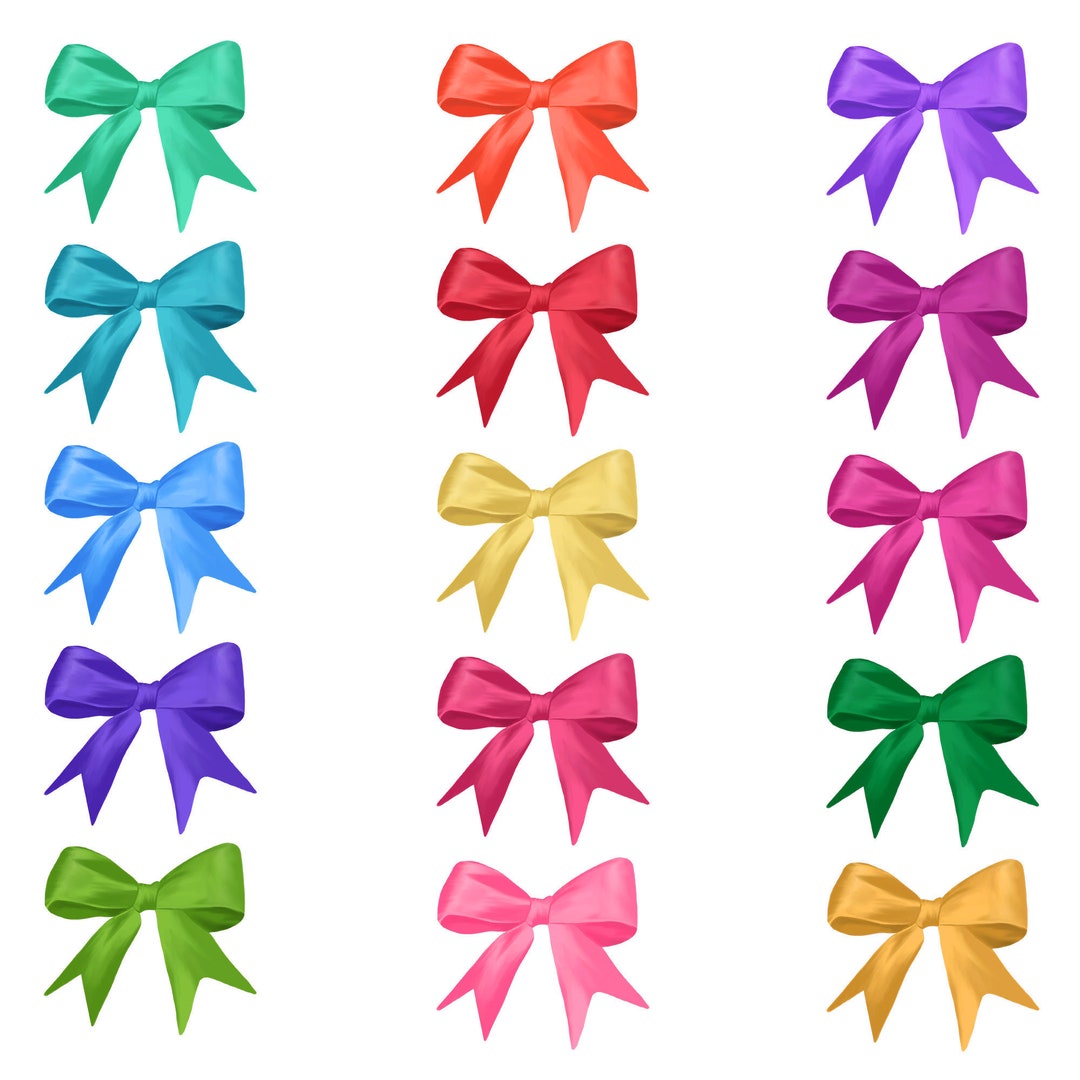 Ribbon Clipart Present Ribbon Clipart Birthday Ribbon Etsy
