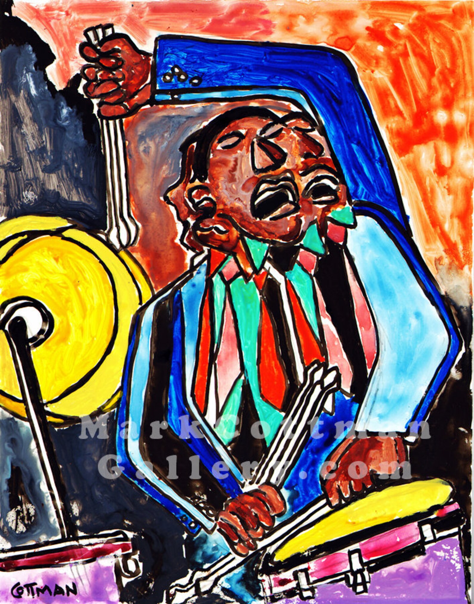 Art Blakey 11 X 14 Signed and Limited Reproduction on Polymer Etsy