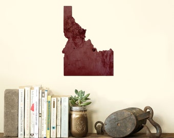 IDAHO State Wood Cut Out Silhouette Wall Art Decor House Warming