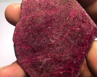 Extremely rare natural ruby Hexagon shape ruby raw 425 carats 58 MM huge size hexagonal ruby raw Museuem size