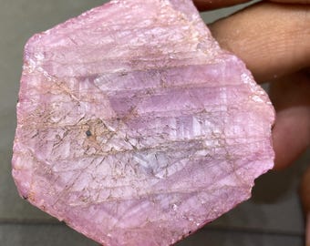 Extremely rare natural sheen ruby Hexagon shape mozambique ruby raw 335 carats huge size 52x50mm hexagonal ruby raw Museuem size