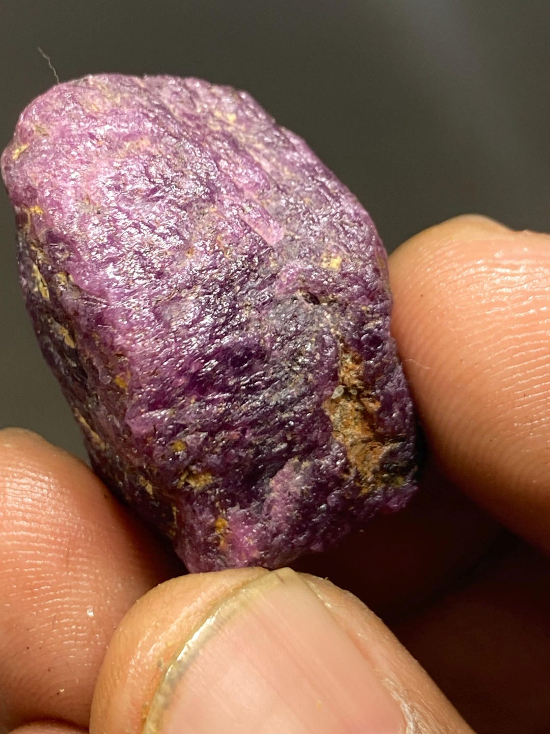 Native Ruby Rare Natural Ruby Raw Piece Ruby 81.55 Carats 30x15mm Natural Unheated ...