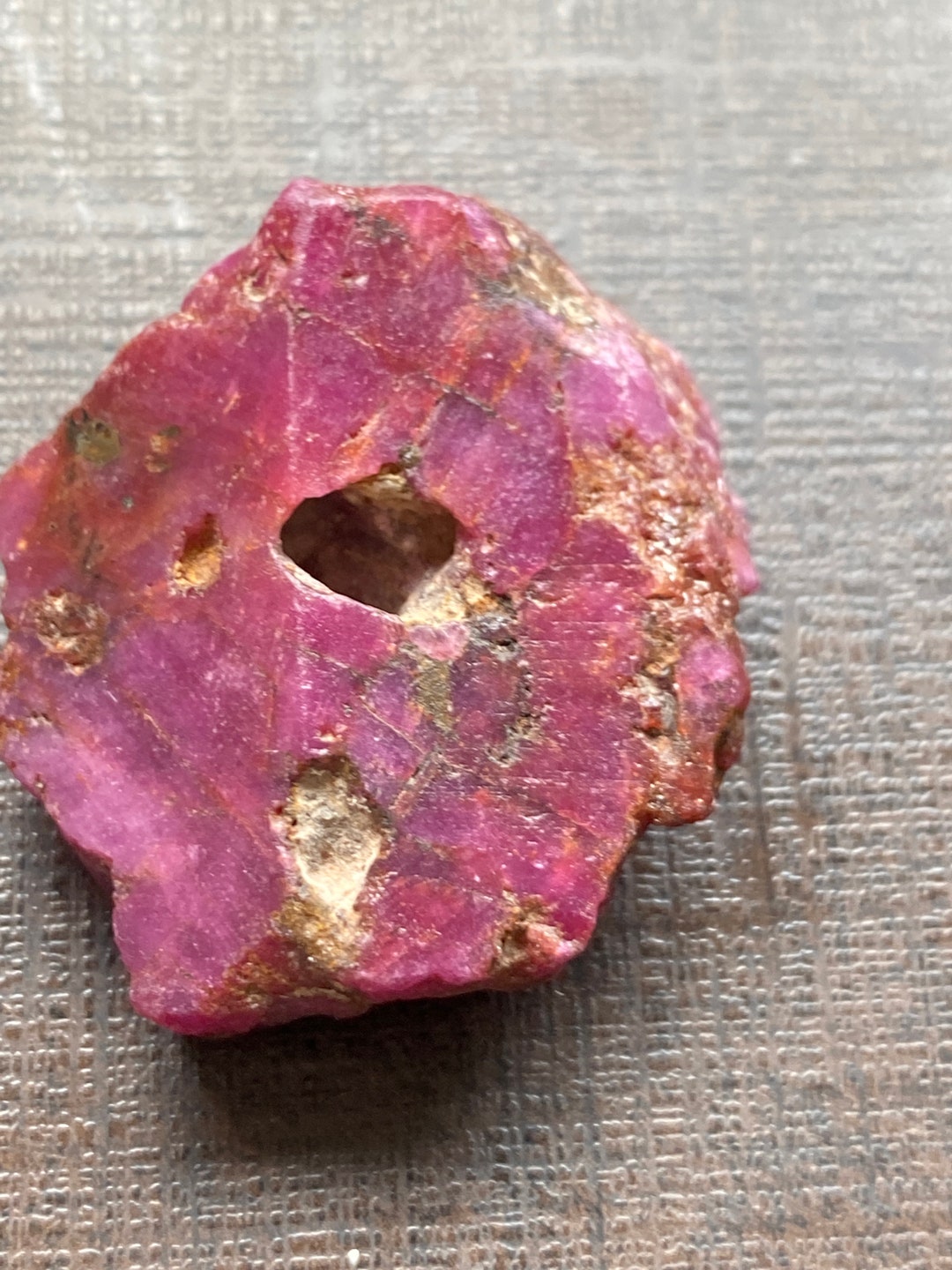 Cleanest Large Ruby Ruby Raw Huge Size Single Piece 186.15 Carats Size 35x34 Mm Huge Size ...