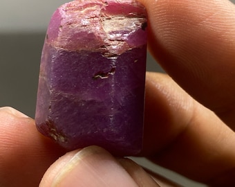 Rare beautiful natural ruby raw weight 69 carats size 28X17mm natural design on the stone nice color natural ruby