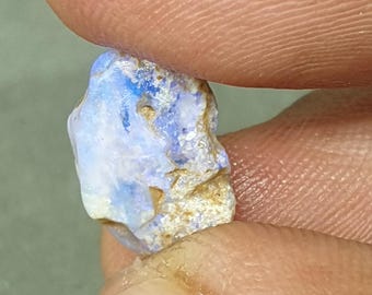Fascinerande australisk opal multipurple blå eld sällsynt 3,50 ct 13x8,6 mm naturliga bitar australisk opal rå