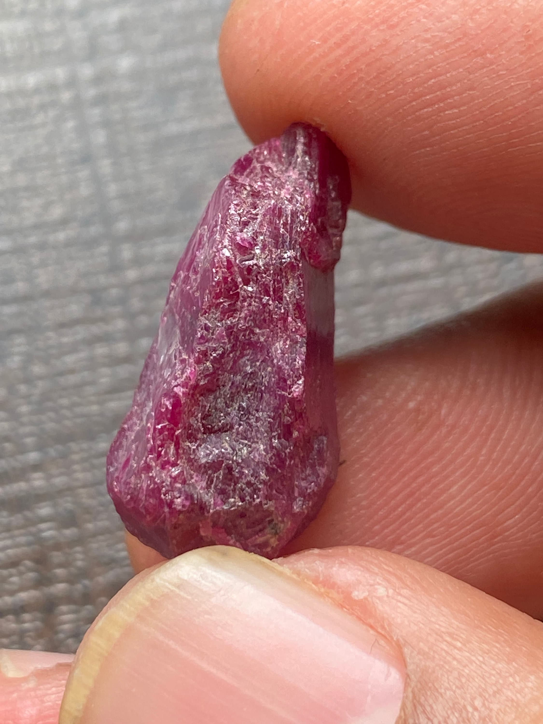 Sharp Sided Ruby Ruby Rough Ruby Raw Single Piece Beautiful 19 Carats Approx Size ...