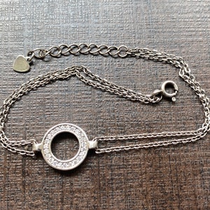 Dainty & minimalist High quality 925 solid silver circle pendant necklace  charm 2.57 grams jewelry gift  handmade silver jewelry